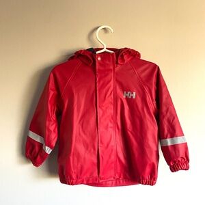 Helly Hansen fleece lined rain jacket size 2T